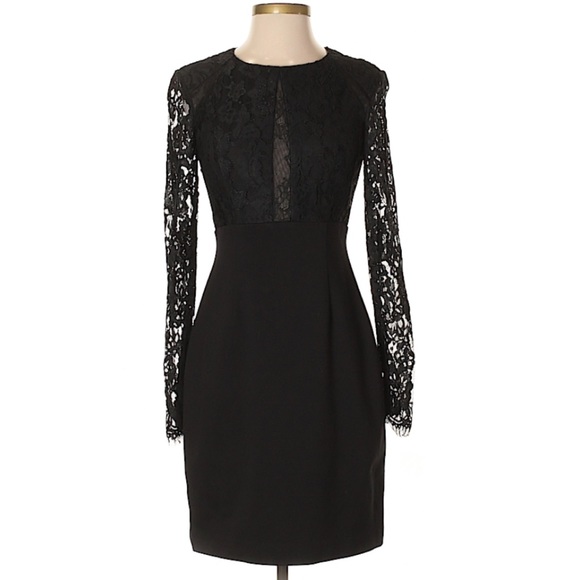 Monique Lhuillier Dresses & Skirts - Monique Lhuillier Lace Paneled Minidress